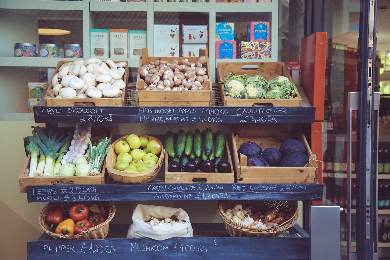 business, food, fresh vegetables