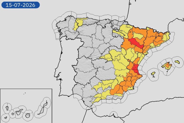 AEMET activa aviso rojo por calor extremo en Zaragoza y Valencia a partir del miércoles