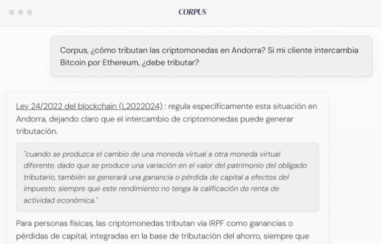 Corpus, la primera inteligencia artificial especializada en derecho andorrano que revoluciona la práctica jurídica