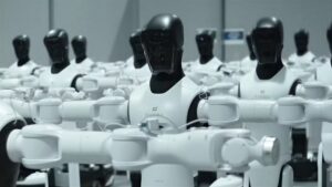 China impulsa la robótica industrial con robots humanoides operando 64 horas seguidas en fábrica