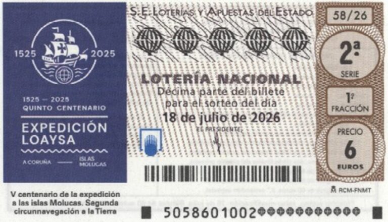 Resultados y premios del sorteo de la Lotería Nacional del 18 de julio de 2026