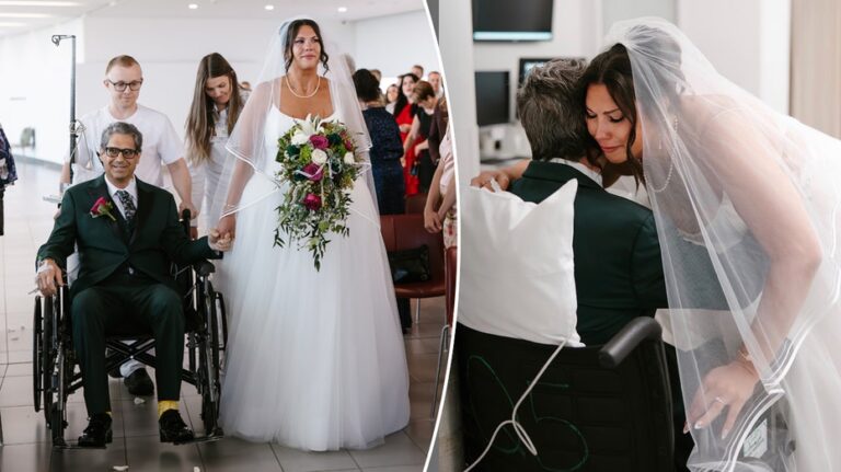 Padre con infarto logra caminar a su hija por el pasillo el día de su boda