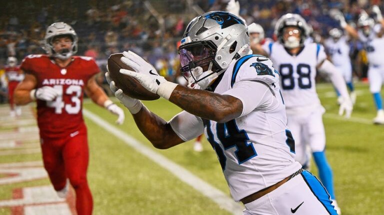 Carolina Panthers vencen a Arizona Cardinals con un touchdown en el último minuto en el Juego del Salón de la Fama