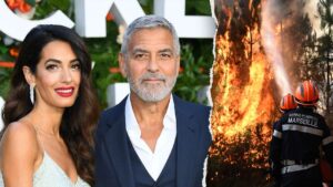 George y Amal Clooney evacuan su residencia en Francia por incendios forestales en la región de Provenza