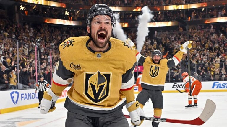 Vegas Golden Knights revelan diseño icónico en el hielo para celebrar su décima temporada en la NHL