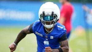 Malik Nabers sorprende con práctica completa en inicio del campamento de entrenamiento de los Giants