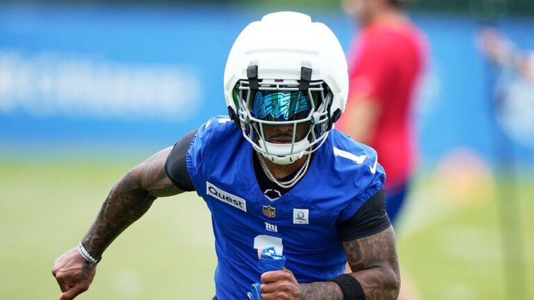 Malik Nabers sorprende con práctica completa en inicio del campamento de entrenamiento de los Giants