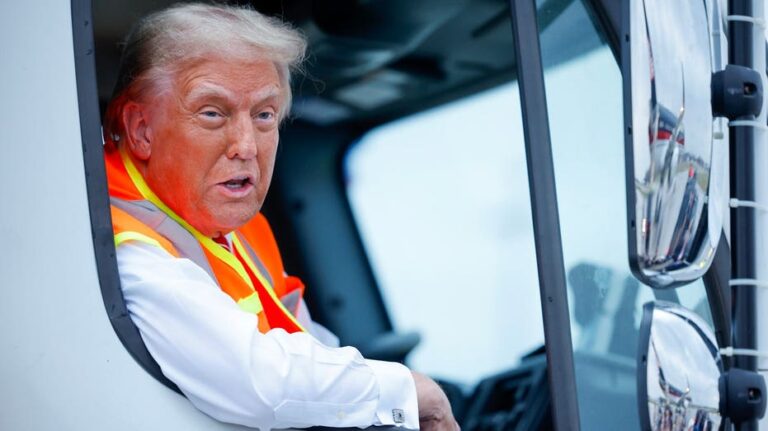 Trump impulsa programa para veteranos que quieran ser conductores de camiones en EE.UU.