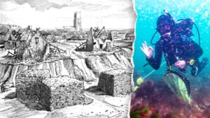 Descubren primera imagen de restos del pueblo medieval Shipden sumergido hace 700 años