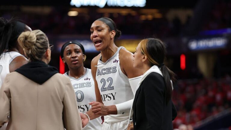Controversia en juego de playoffs WNBA entre A’ja Wilson y fanático de Indiana Fever