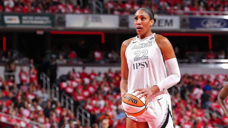 A’ja Wilson recibe falta técnica tras confrontación con aficionado del Indiana Fever sin violar normas