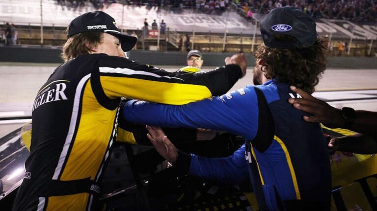 Fuerte altercado entre pilotos en NASCAR Bristol desata polémica entre sus esposas