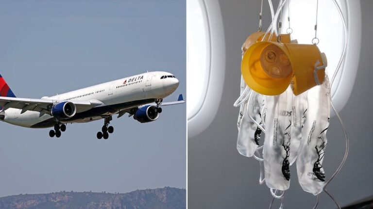 Avión de Delta desciende 27,000 pies en 10 minutos tras caída de mascarillas de oxígeno