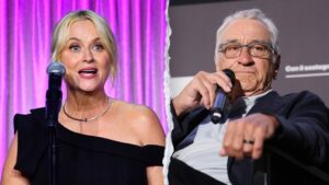 Robert De Niro se emociona ante elogios de Amy Poehler por su crítica al expresidente Trump