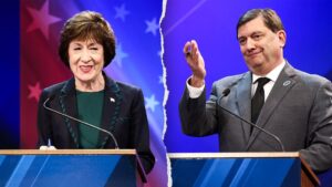 Susan Collins y Troy Jackson chocan por donantes y lealtad partidista en Maine