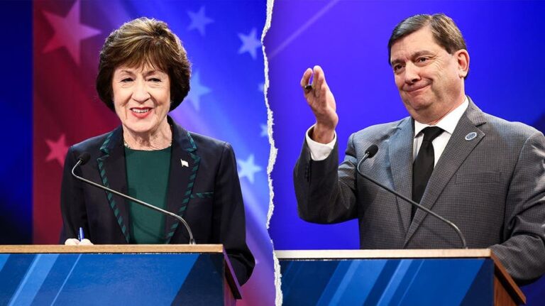 Susan Collins y Troy Jackson chocan por donantes y lealtad partidista en Maine